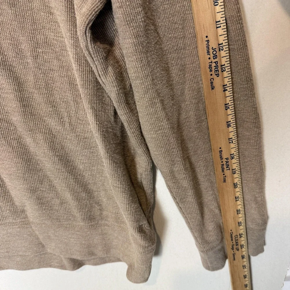 Banana Republic Sweater Mens XL Brown 1/4 Zip Mock Neck Knit‎ Pullover Soft
